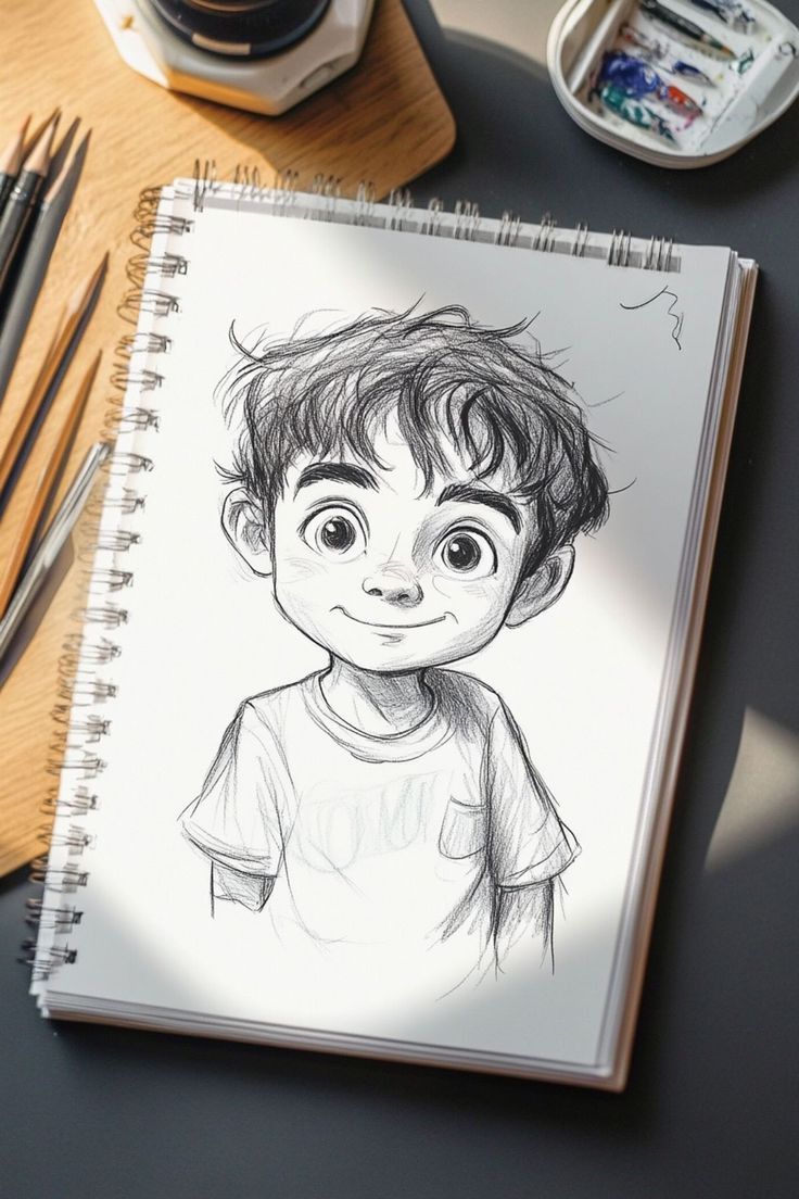 snatching boy sketch ideas