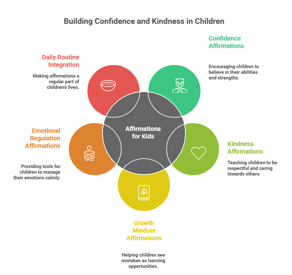 Affirmations for Kids: Teaching Confidence, Kindness, and a Growth Mindset Early